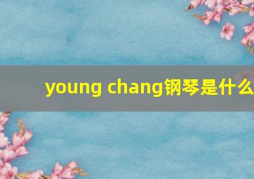 young chang钢琴是什么